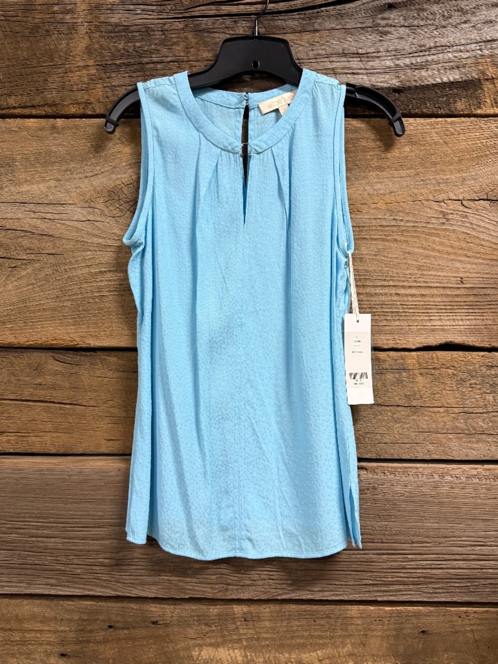NWT Etcetera Hydra Sleeveless Top, Aqua, Size 2